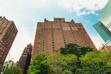 Aşağı Manhattan Mimarlık, New York. Düşük Açı Görünümü