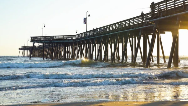 Muelle Sunset Océano Pacífico California — Foto de Stock