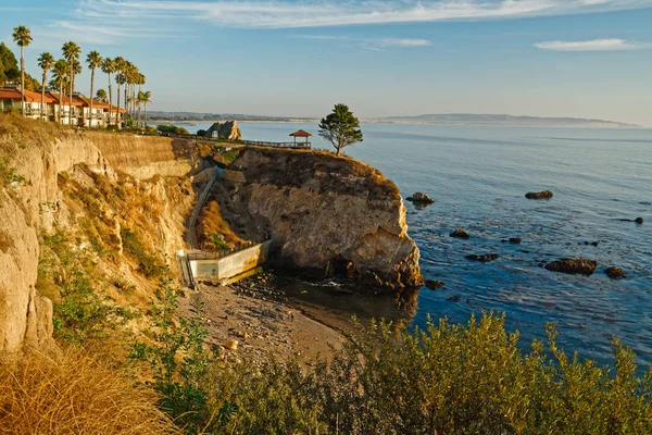 Pismo Beach Cliffs Bij Zonsondergang California Coastline — Stockfoto