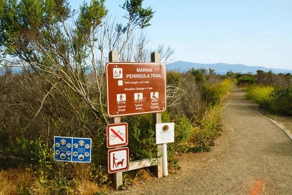 Morro Bay Kalifornie Usa Května 2020 Marina Peninsula Trail Morro — Stock fotografie