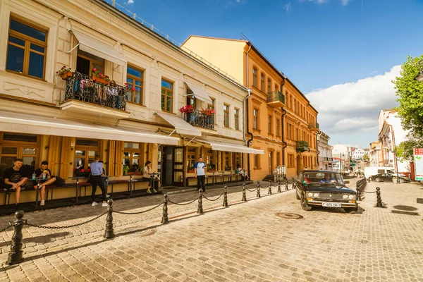 Minsk Weißrussland September 2019 Internacyanalnaya Street Der Oberen Stadt Minsk — Stockfoto
