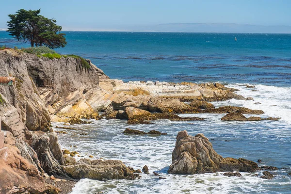 Falésias Rochosas Oceano Pacífico Belas Falésias Praia Pismo Litoral Califórnia — Fotografia de Stock