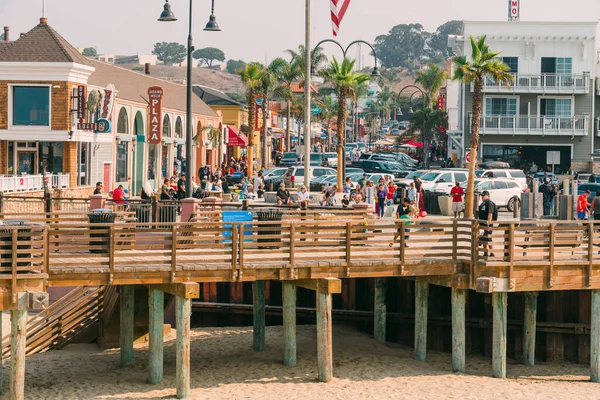 Pismo Beach California Usa Oktober 2020 Pismo Beach Promenade Plein — Stockfoto