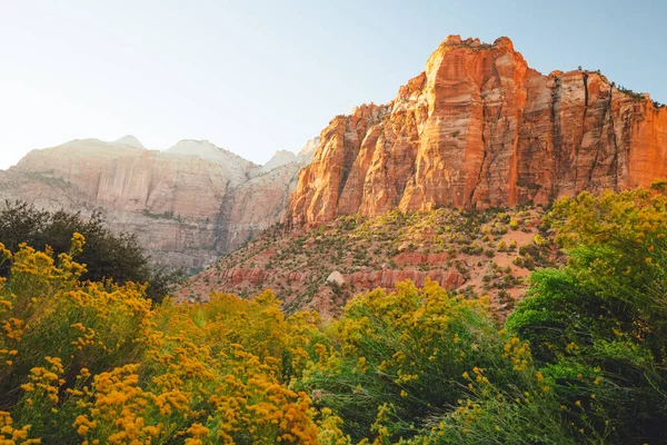 Zion Ulusal Parkı, güzel sonbahar sezonu