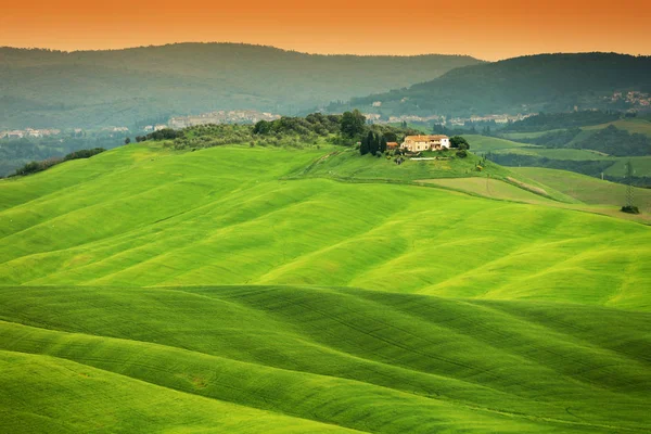 Летний Пейзаж Тоскане Италия Европа — стоковое фото
