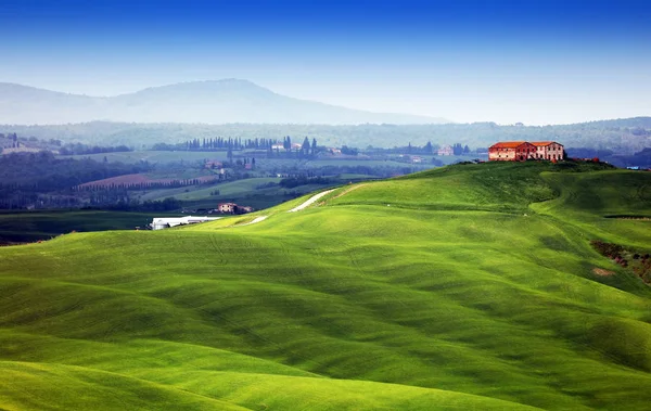 Krajobraz Lato Toskanii Włochy Europa — Zdjęcie stockowe