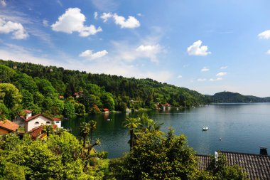 Orta San Giulio, ünlü çare Orta batı kıyı üzerinde Lake, İtalya, Avrupa