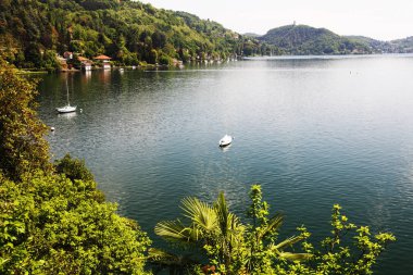 Orta San Giulio, ünlü çare Orta batı kıyı üzerinde Lake, İtalya, Avrupa