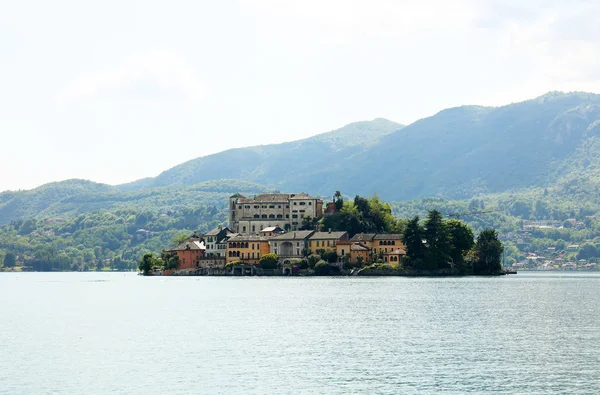 Orta San Giulio Beroemde Resort Westelijke Oever Van Orta Lake — Stockfoto