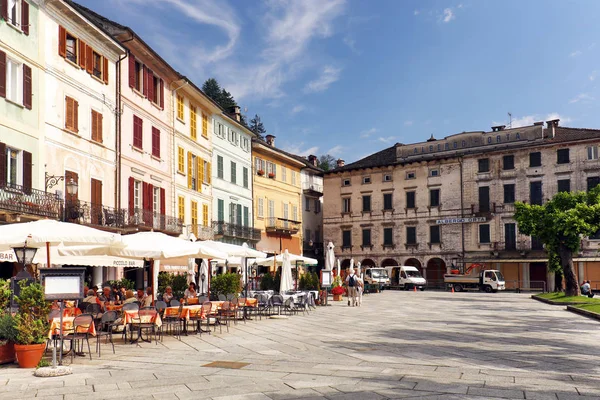 Orta San Giulio Διάσημο Θέρετρο Στην Ανατολική Ακτή Της Λίμνης — Φωτογραφία Αρχείου