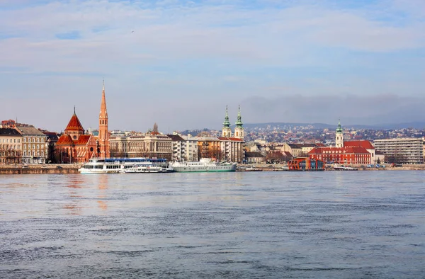 Floden Donau Budapest Europa — Stockfoto