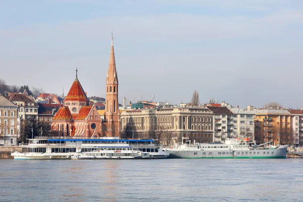 Řeka Dunaj Budapešti Evropa — Stock fotografie
