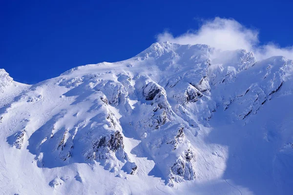 Приголомшливі Зимовий Пейзаж Горах Fagaras Відомого Курорту Биля Thecarpathians Трансільванії — стокове фото