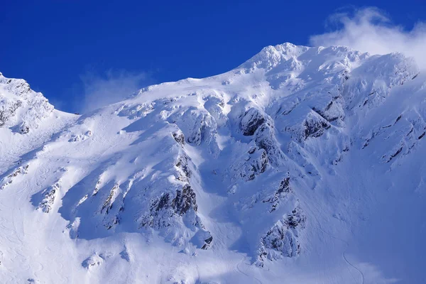 Atemberaubende Winterlandschaft Fagaras Gebirge Mit Berühmtem Balea Resort Den Karpaten — Stockfoto