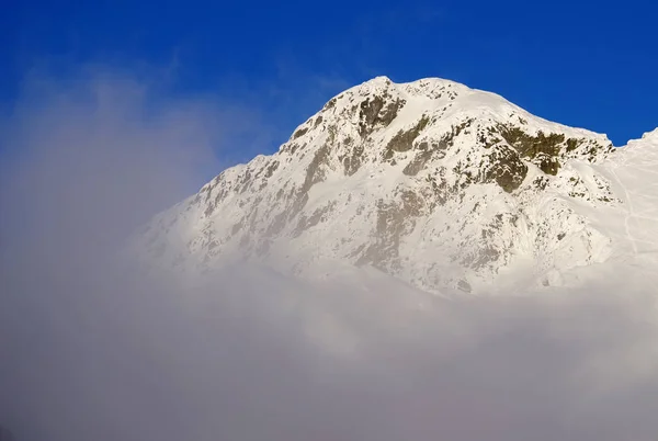 Spektakularny Zimowy Krajobraz Fagaras Góry Alpy Transylwanii Rumunia Europa — Zdjęcie stockowe