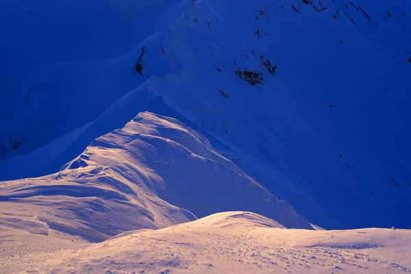 Спектакльный Зимний Ландшафт Горах Фагарас Трансильванские Альпы Румыния Европа — стоковое фото