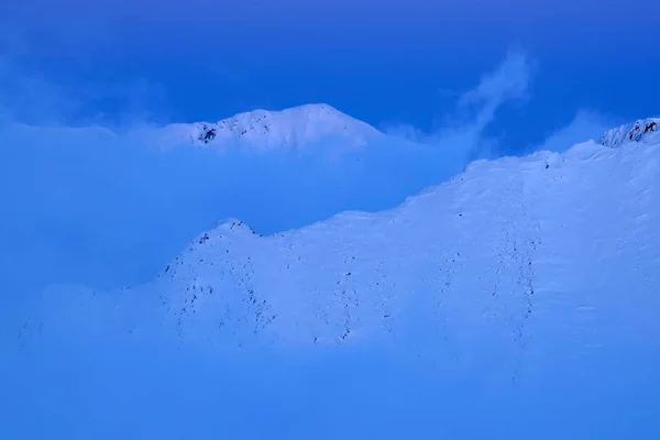 Paesaggio Invernale Nelle Montagne Fagaras Romania Europa — Foto Stock