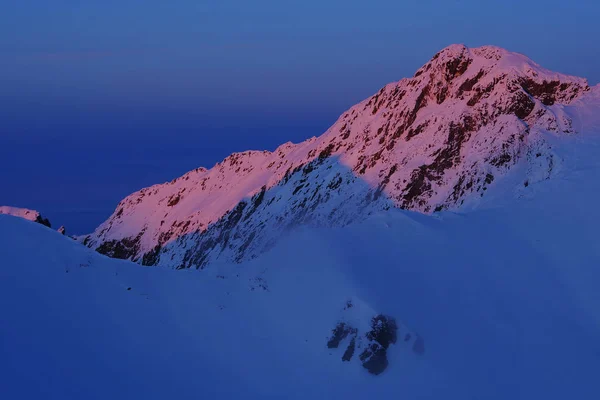 Winterlandschaft Fagaras Gebirge Rumänien Europa — Stockfoto