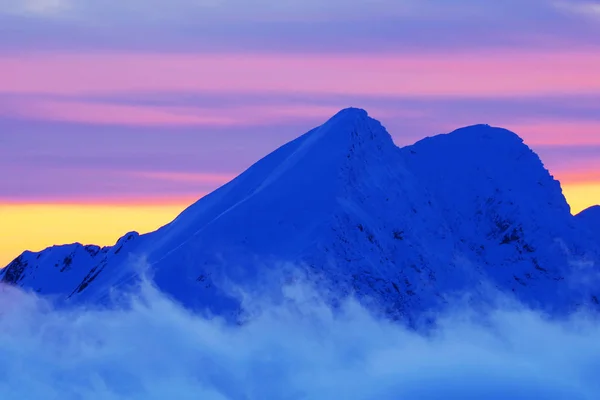 Winterliche Berglandschaft Fagaras Gebirge Rumänien — Stockfoto