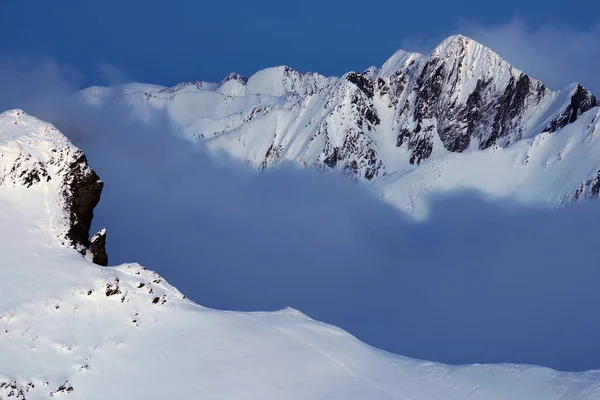 Zimní Krajina Pohoří Fagaras Rumunsko Evropa — Stock fotografie