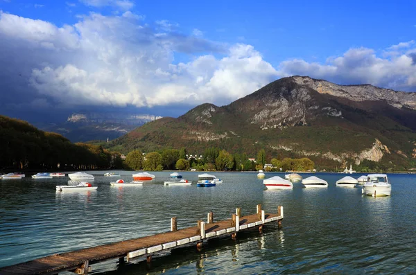 Lago Annecy Alta Savoia Francia Europa — Foto Stock
