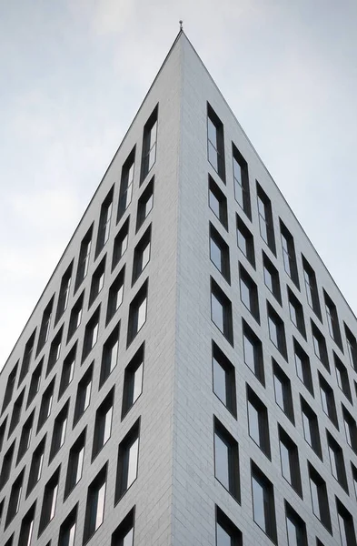 Fassade Eines Modernen Bürogebäudes Modernes Industriegebäude Mit Glas Abstrakter Hintergrund — Stockfoto