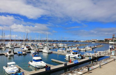 Ponta Delgada Limanı, Sao Miguel Adası, Azores, Portekiz, Avrupa
