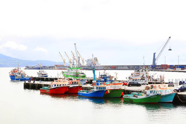 Puerto Ponta Delgada Isla Sao Miguel Azores Portugal Europa — Foto de Stock