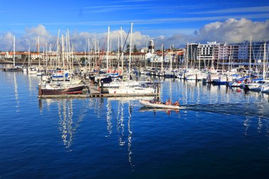 Ponta Delgada Limanı, Sao Miguel Adası, Azores, Portekiz, Avrupa