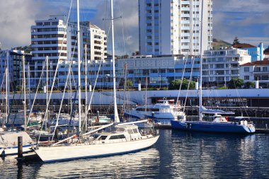 Ponta Delgada Limanı, Sao Miguel Adası, Azores, Portekiz, Avrupa