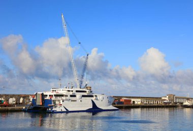 Ponta Delgada Limanı, Sao Miguel Adası, Azores, Portekiz, Avrupa