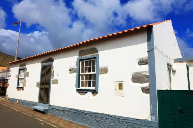 Mimari ayrıntılı olarak Santa Cruz Flores, Azores, Portekiz