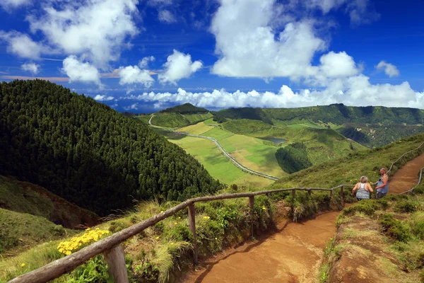 Sete Cidades Paisagem Ilha São Miguel Açores Europa — Fotografia de Stock