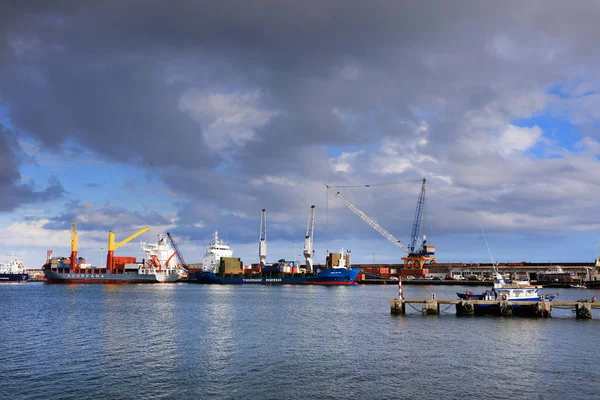 Ponta Delgada Hamn Sao Miguel Island Azorerna Portugal Europa — Stockfoto