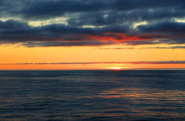 Puesta Sol Sobre Océano Atlántico — Foto de Stock