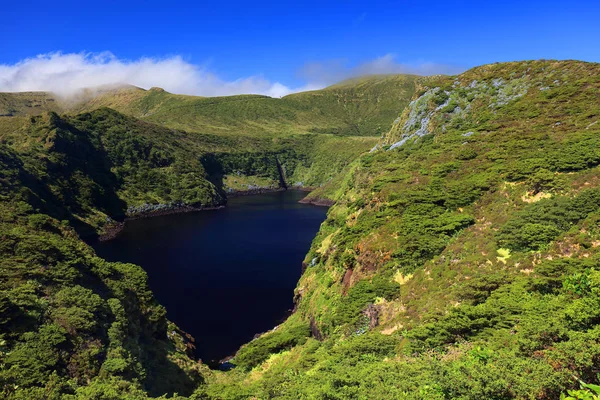 Lagoa Comprida Isla Flores Archipiélago Las Azores Portugal Europa — Foto de Stock