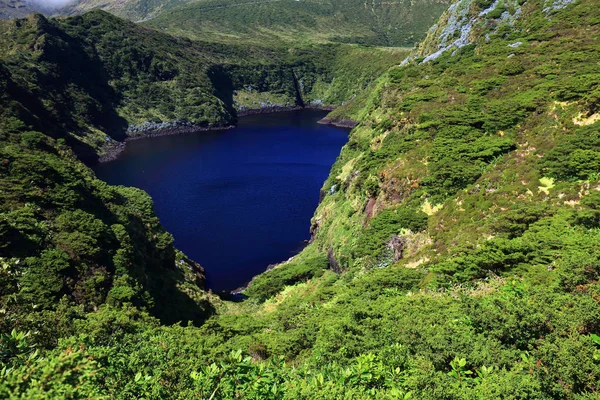Lagoa Comprida Flores Adası Azores Takımadası Portekiz Avrupa — Stok fotoğraf