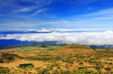 Pico Island, Azores, Portekiz, Avrupa konusunda Pico Volkan (2351m)