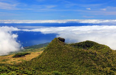 Pico Island, Azores, Portekiz, Avrupa konusunda Pico Volkan (2351m)