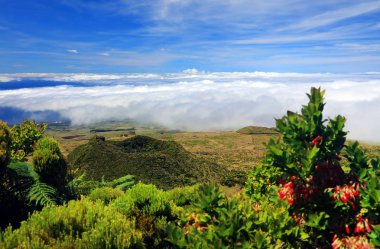 Pico Island, Azores, Portekiz, Avrupa konusunda Pico Volkan (2351m)