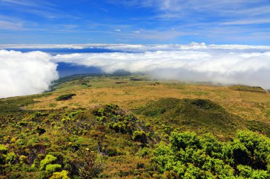 Pico Island, Azores, Portekiz, Avrupa konusunda Pico Volkan (2351m)