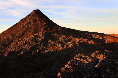 Pico Island, Azores, Portekiz, Avrupa konusunda Pico Volkan (2351m)
