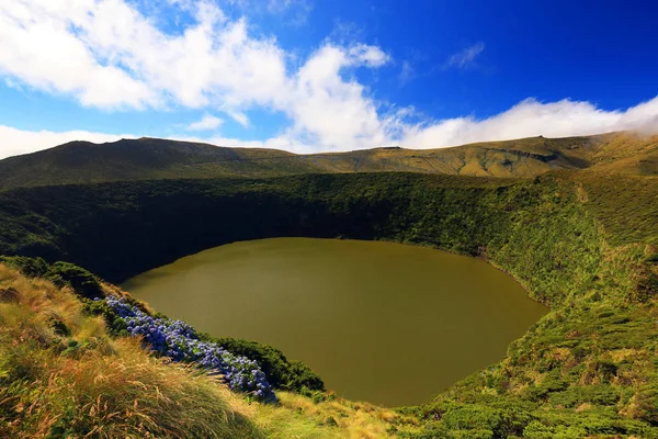 Lagoa Fonda Isla Flores Azores Portugal Europa — Foto de Stock