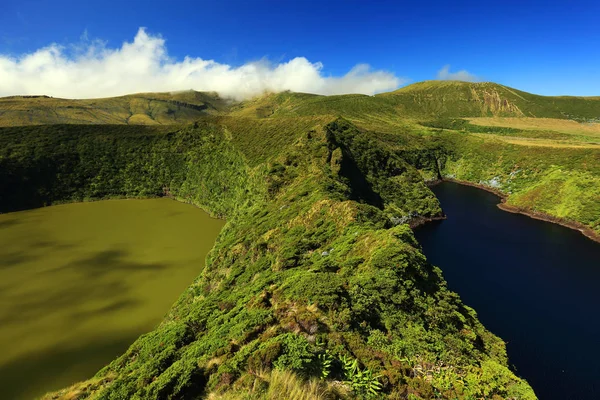 Lagoa Fonda Isola Flores Azzorre Portogallo Europa — Foto Stock