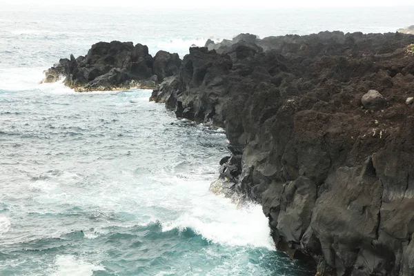 Vulkaniska Stenar Stranden — Stockfoto