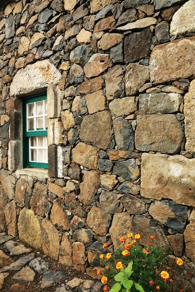 Architectural Detail Traditional Village Flores Island Azores Portugal Europe — Stock Photo, Image