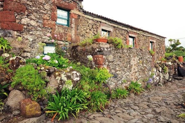 Pueblo Tradicional Isla Flores Azores Portugal Europa —  Fotos de Stock