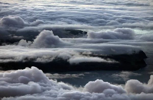 Sunrise over the Atlantic Ocean, seen from Pico volcano (2351m), Pico Island, Azores, Portugal, Europe