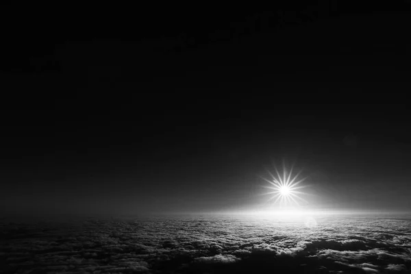 Salida Del Sol Sobre Océano Atlántico Vista Desde Volcán Pico — Foto de Stock