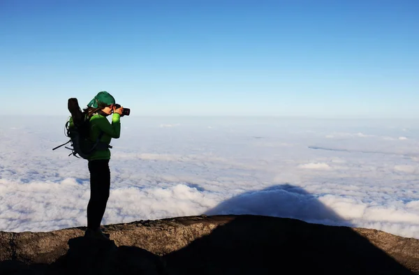 Escaladores Volcán Pico 2351M Isla Pico Azores Portugal Europa —  Fotos de Stock